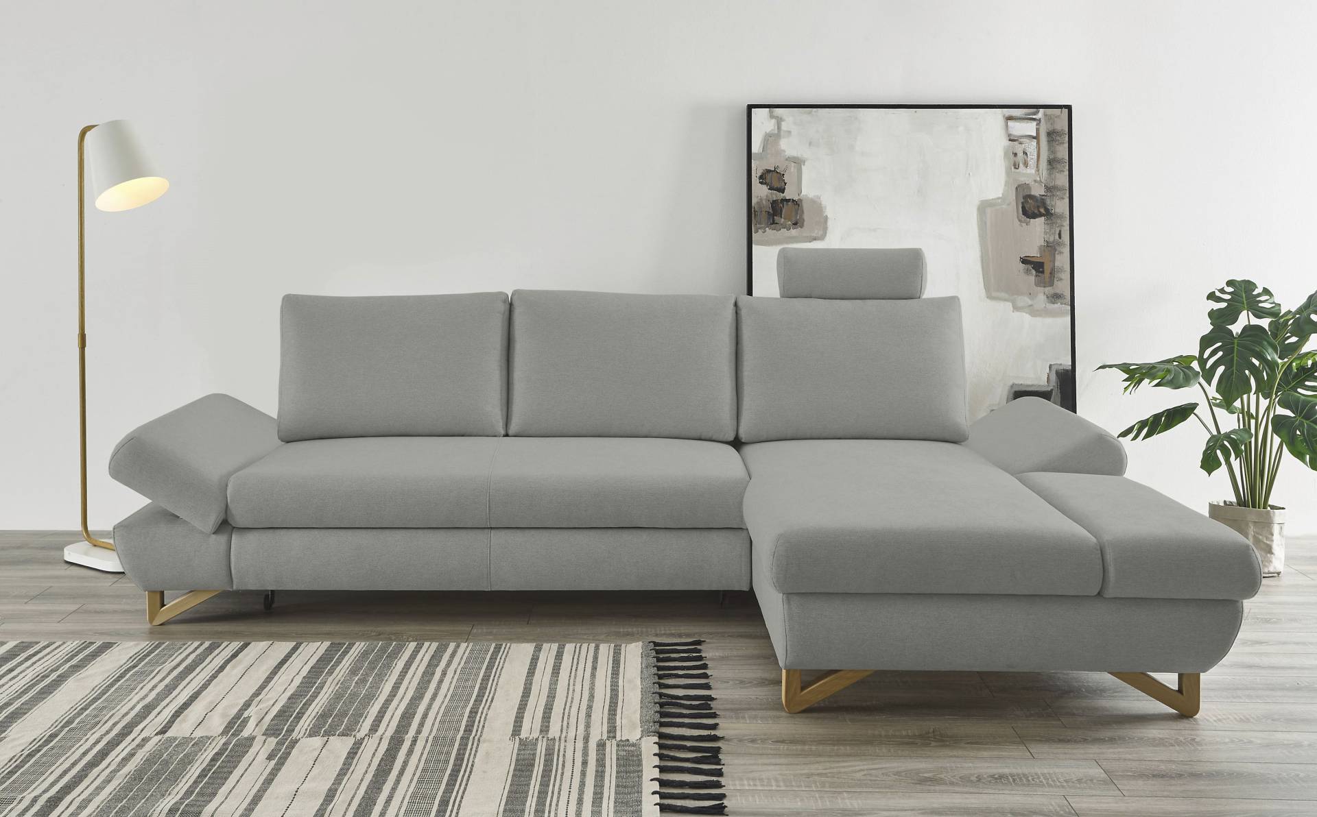 INOSIGN Ecksofa »City/Giron, L-Form,«, verstellbare Armlehnen mit Rasterfunktion von INOSIGN