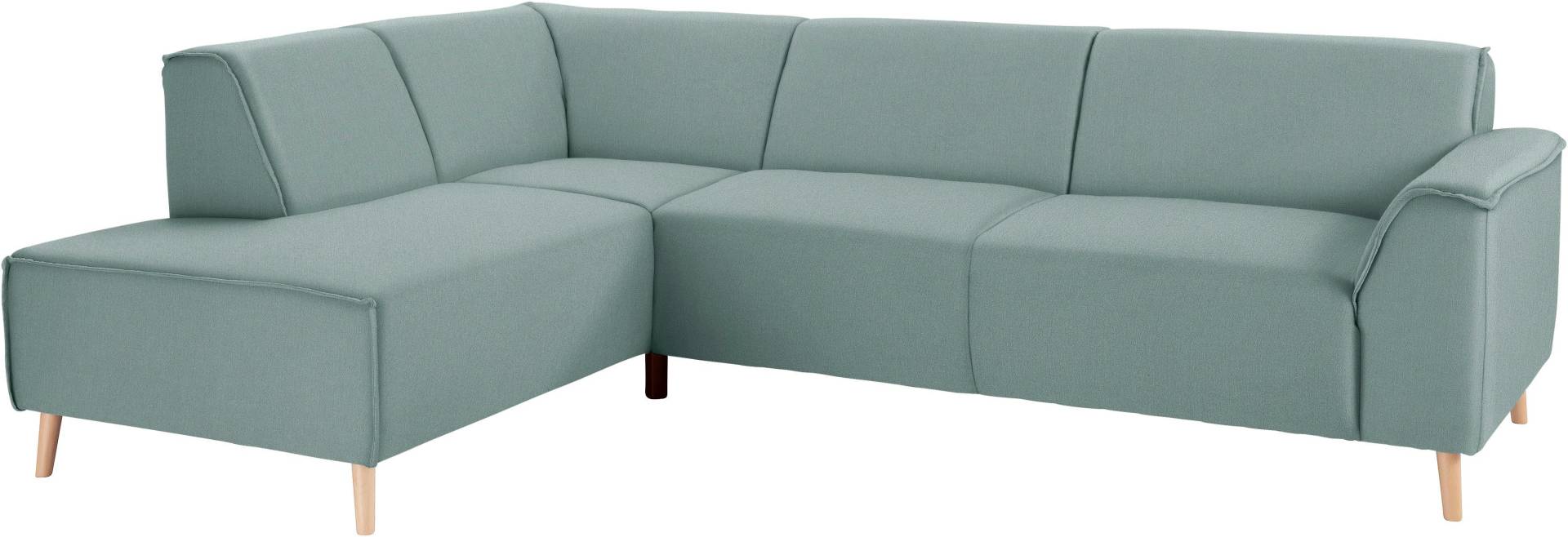 andas Ecksofa »Janek L-Form«, mit Federkern und Keder in scandinavischem Design von andas