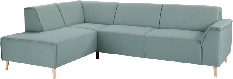 andas Ecksofa »Janek L-Form«, mit Federkern und Keder in scandinavischem Design von andas