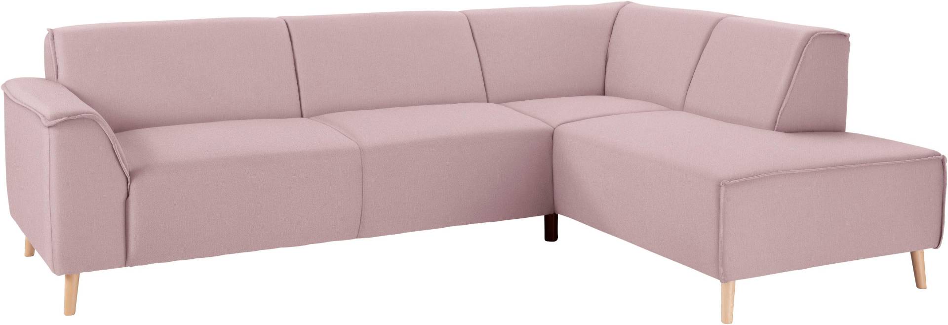 andas Ecksofa »Janek L-Form«, mit Federkern und Keder in scandinavischem Design von andas