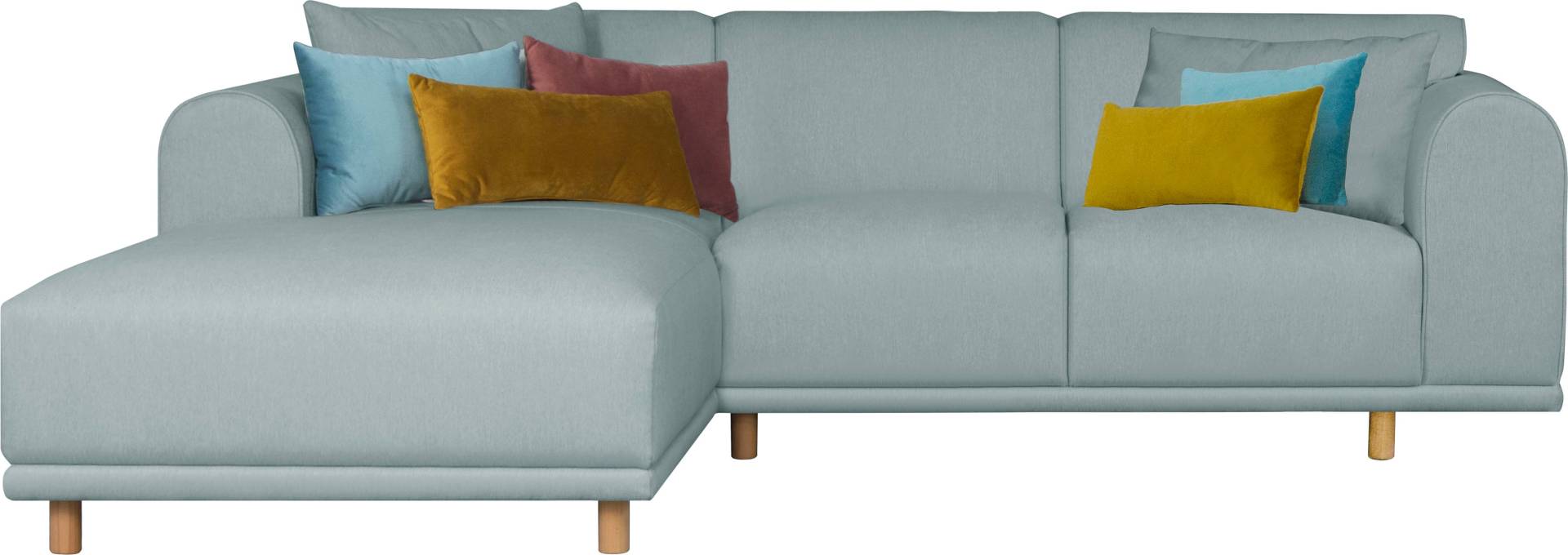 andas Ecksofa »Maroon«, in skandinavischem Design, mit losen Kissen von andas