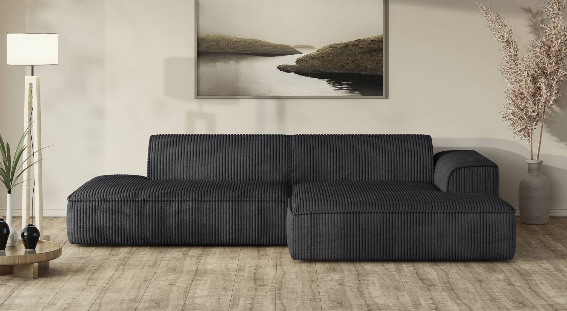 andas Ecksofa »TORSTAD mit Keder, moderne Optik, Polsterecke L-Form« von andas