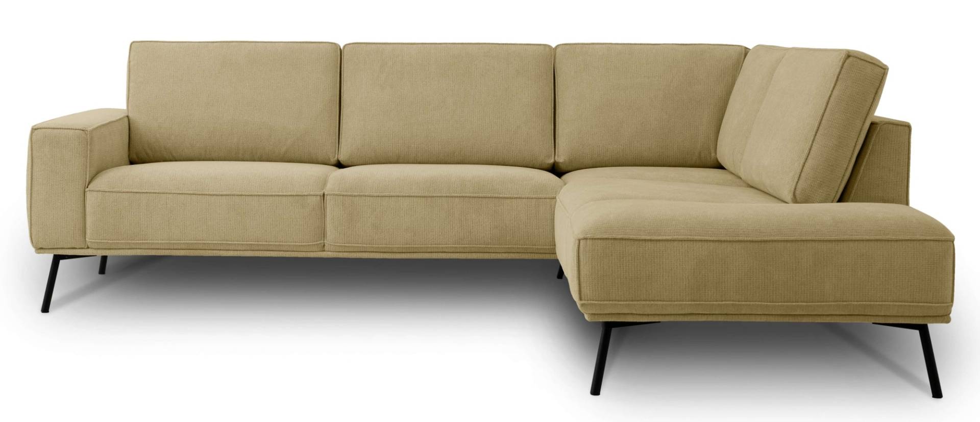 andas Ecksofa »Vosby«, Breite 260 cm, Chenille, mit dekorativer Kedernaht von andas