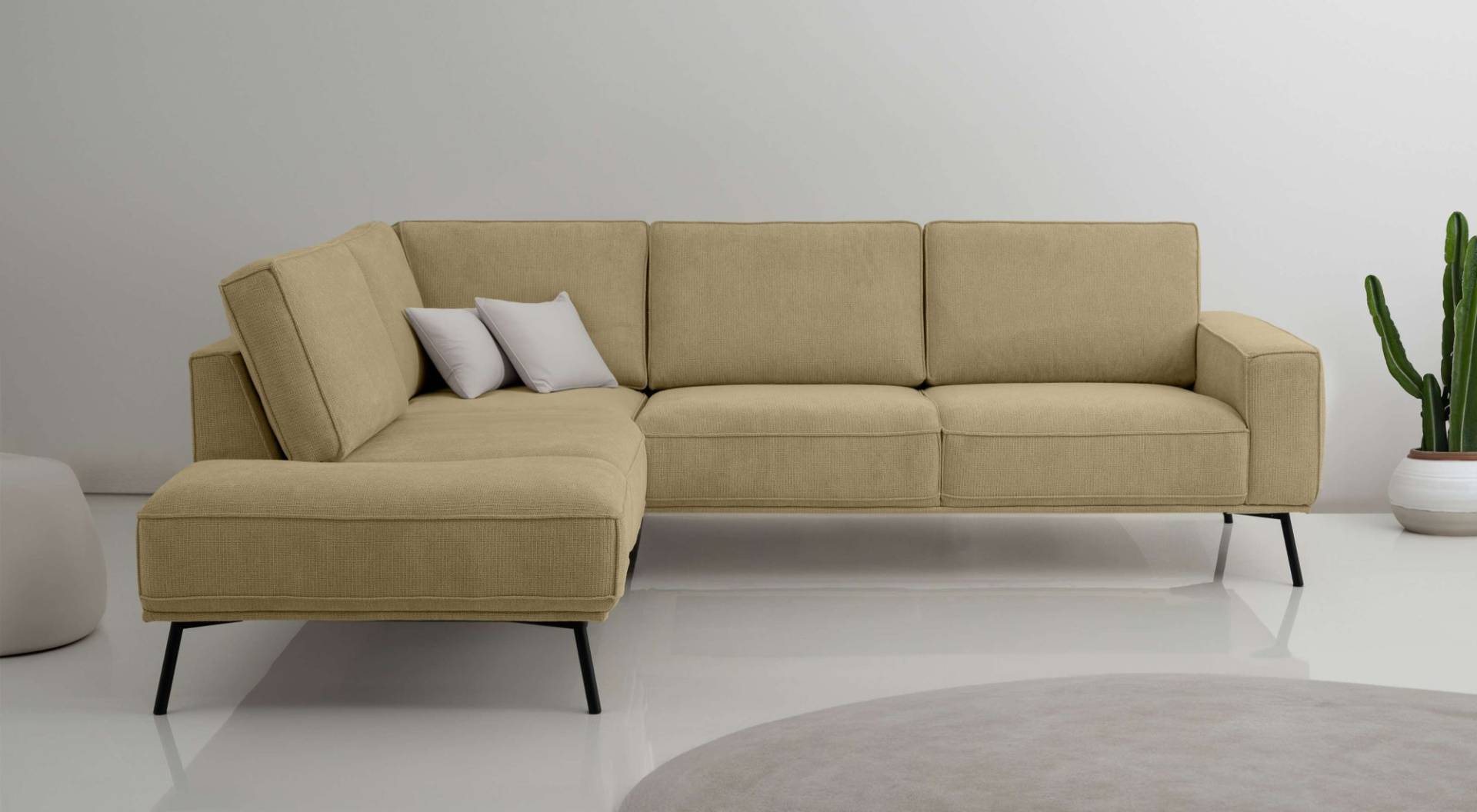 andas Ecksofa »Vosby«, Breite 260 cm, Chenille, mit dekorativer Kedernaht andas Ecksofa »Vosby«, Breite 260 cm, Chenille, mit dekorativer Kedernaht von andas