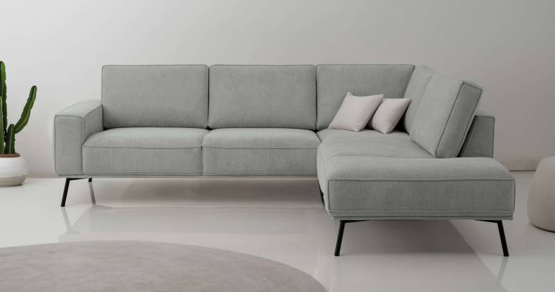 andas Ecksofa »Vosby«, Breite 260 cm, Chenille, mit dekorativer Kedernaht von andas
