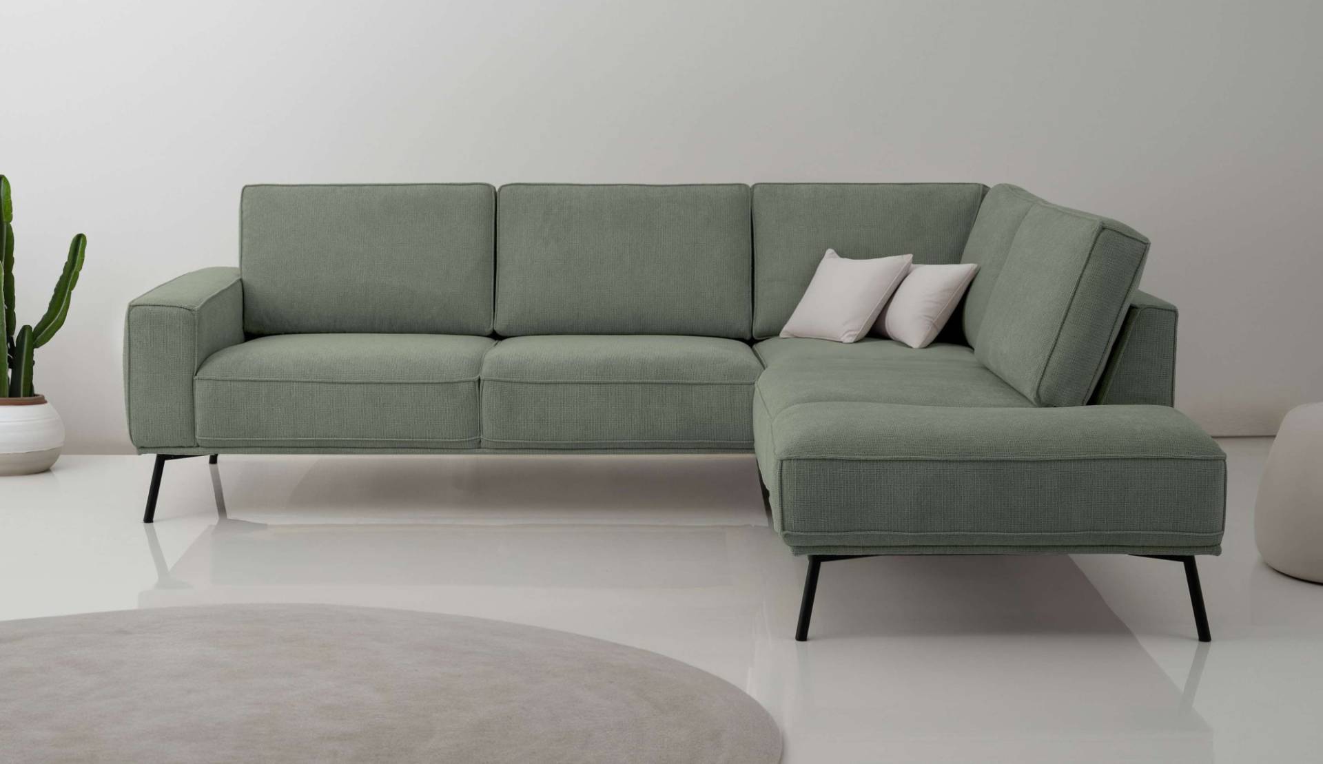 andas Ecksofa »Vosby«, Breite 260 cm, Chenille, mit dekorativer Kedernaht andas Ecksofa »Vosby«, Breite 260 cm, Chenille, mit dekorativer Kedernaht von andas