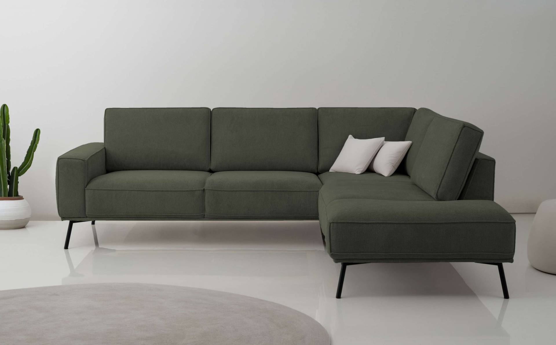 andas Ecksofa »Vosby«, Breite 260 cm, Chenille, mit dekorativer Kedernaht andas Ecksofa »Vosby«, Breite 260 cm, Chenille, mit dekorativer Kedernaht von andas