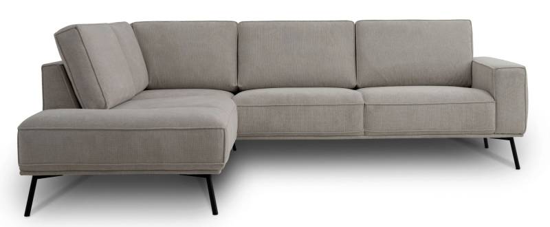 andas Ecksofa »Vosby«, Breite 260 cm, Chenille, mit dekorativer Kedernaht von andas