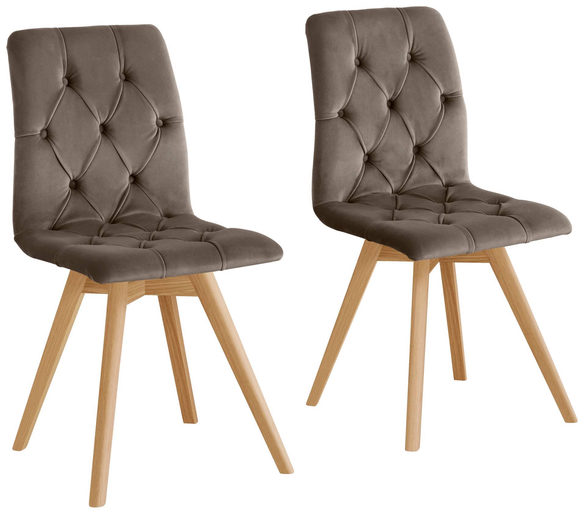 andas Esszimmerstuhl »Rania«, (Set), 4 St., Samtoptik, im 2er/4er/6er Set, Massivholzbeinen andas Esszimmerstuhl »Rania«, (Set), 4 St., Samtoptik, im 2er/4er/6er Set, Massivholzbeinen von andas