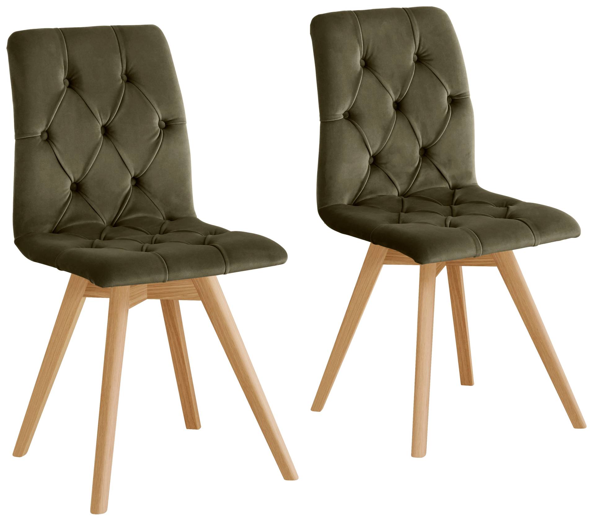 andas Esszimmerstuhl »Rania«, (Set), 2 St., Samtoptik, im 2er/4er/6er Set, Massivholzbeinen andas Esszimmerstuhl »Rania«, (Set), 2 St., Samtoptik, im 2er/4er/6er Set, Massivholzbeinen von andas