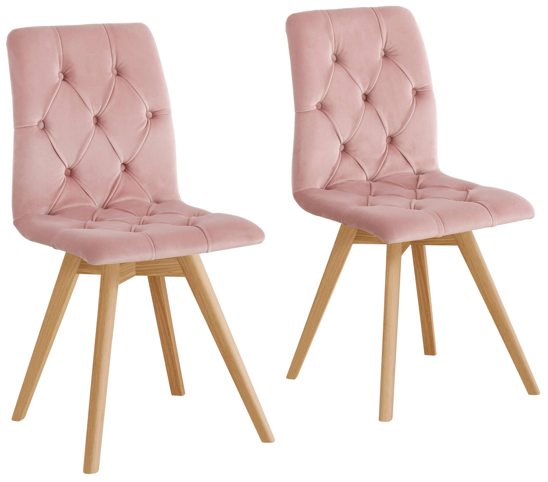 andas Esszimmerstuhl »Rania«, (Set), 6 St., Samtoptik, im 2er/4er/6er Set, Massivholzbeinen andas Esszimmerstuhl »Rania«, (Set), 6 St., Samtoptik, im 2er/4er/6er Set, Massivholzbeinen von andas