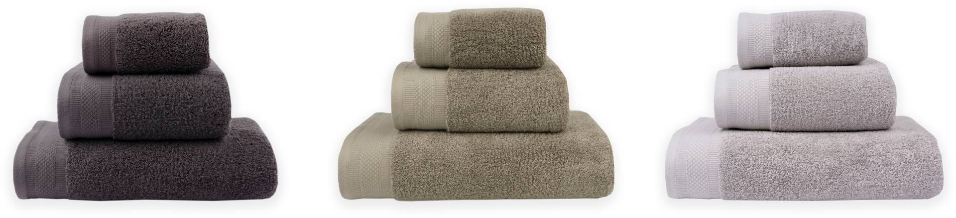 andas Handtuch Set »»Teodora« flauschige Hotel-Qualität«, (Set, 3 St., 1 Gästetuch (30x30 cm)-1 Handtuch (50x100 cm)-1 Badetuch (70x140 cm) von andas