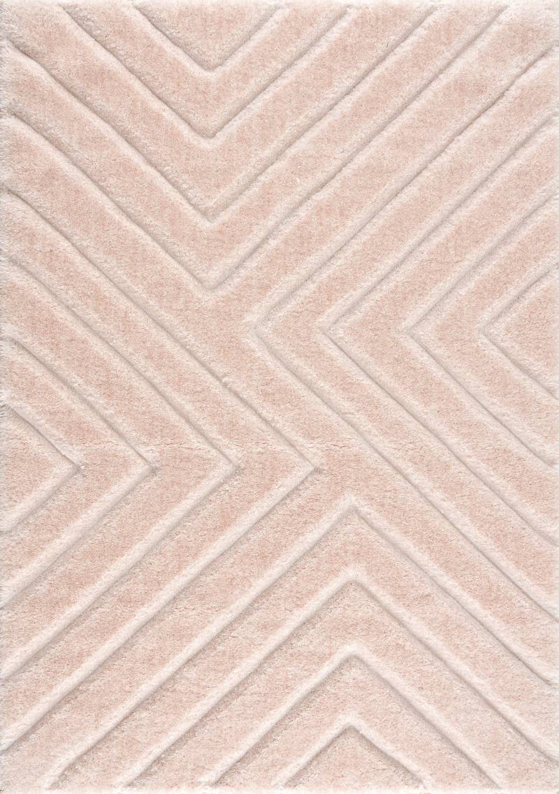 andas Hochflor-Teppich »Fiori«, rechteckig, 43 mm Höhe, Pastellfarben, mit handgearbeitetem Konturenschnitt, Teppich,Hochlor von My Home