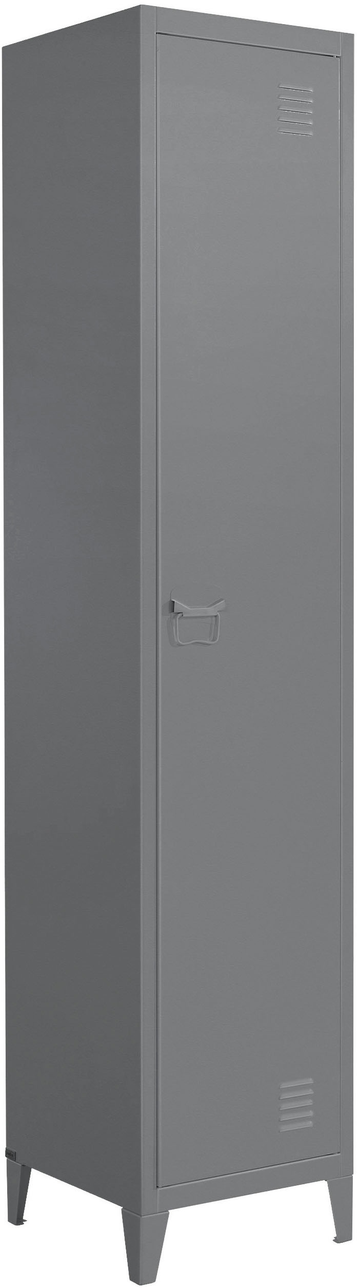 andas Garderobenschrank »Jensjorg, Mehrzweckschrank«, Hochschrank aus Metall, 2 x Einlegeböden hinter der Tür, Höhe 180 cm von andas