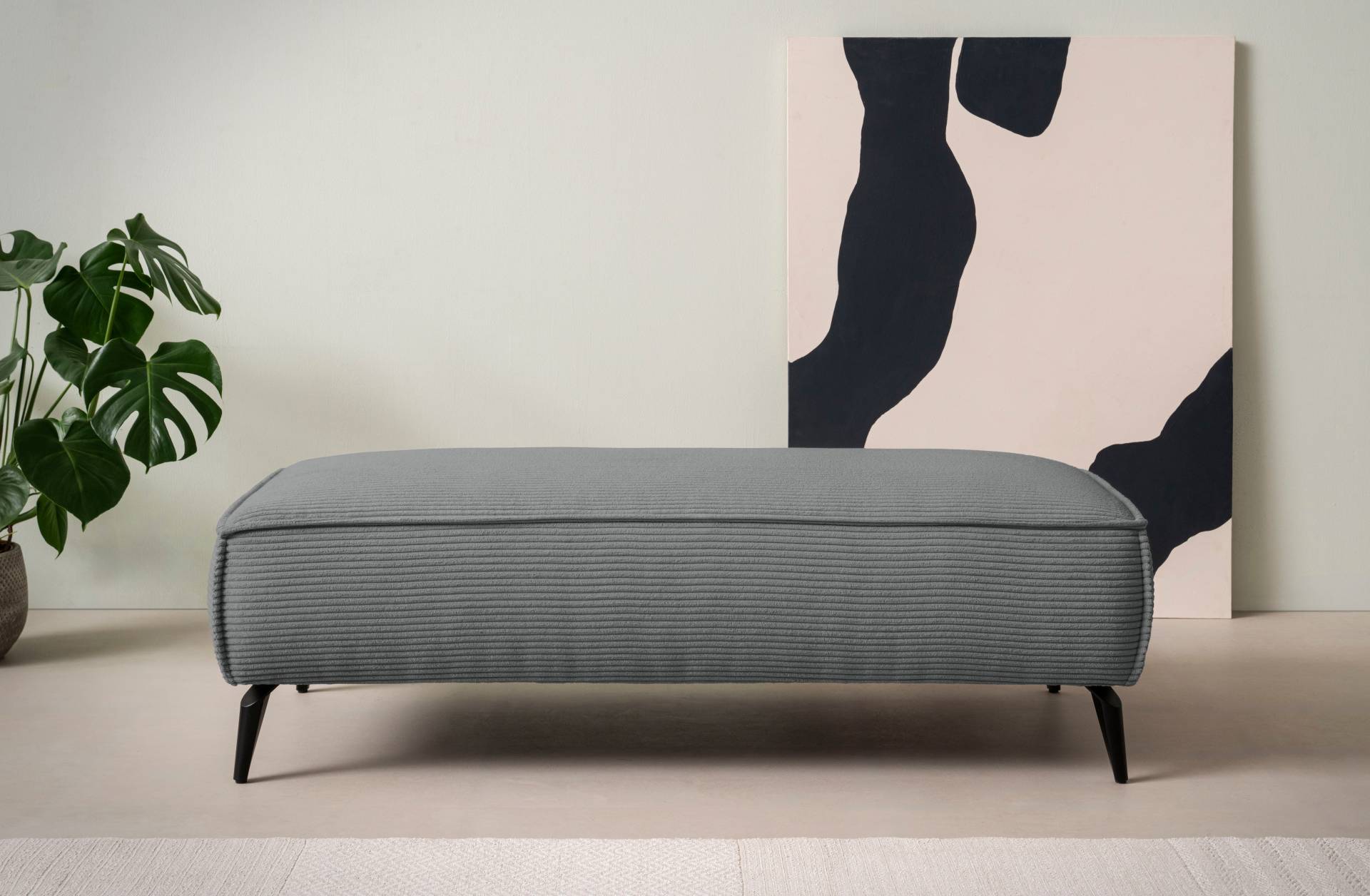 andas Hocker »TVINNU, mit Kedernaht in Cord«, zur Serie TVINNU, gemütlicher Sitzkomfort, rechteckig, schwarze Füsse andas Hocker »TVINNU, mit Kedernaht in Cord«, zur Serie TVINNU, gemütlicher Sitzkomfort, rechteckig, schwarze Füsse von andas