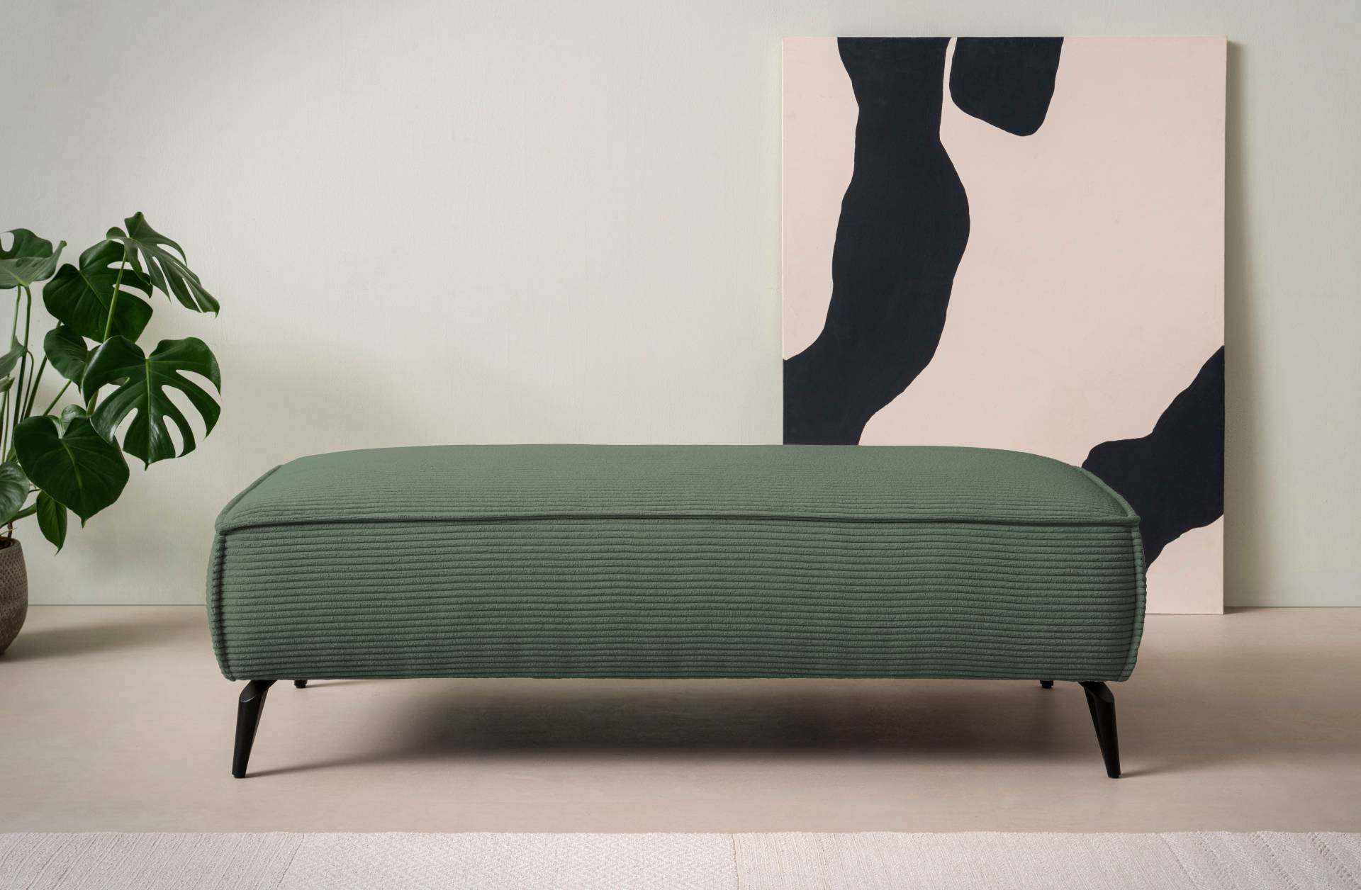 andas Hocker »TVINNU, mit Kedernaht in Cord«, zur Serie TVINNU, gemütlicher Sitzkomfort, rechteckig, schwarze Füsse andas Hocker »TVINNU, mit Kedernaht in Cord«, zur Serie TVINNU, gemütlicher Sitzkomfort, rechteckig, schwarze Füsse von andas