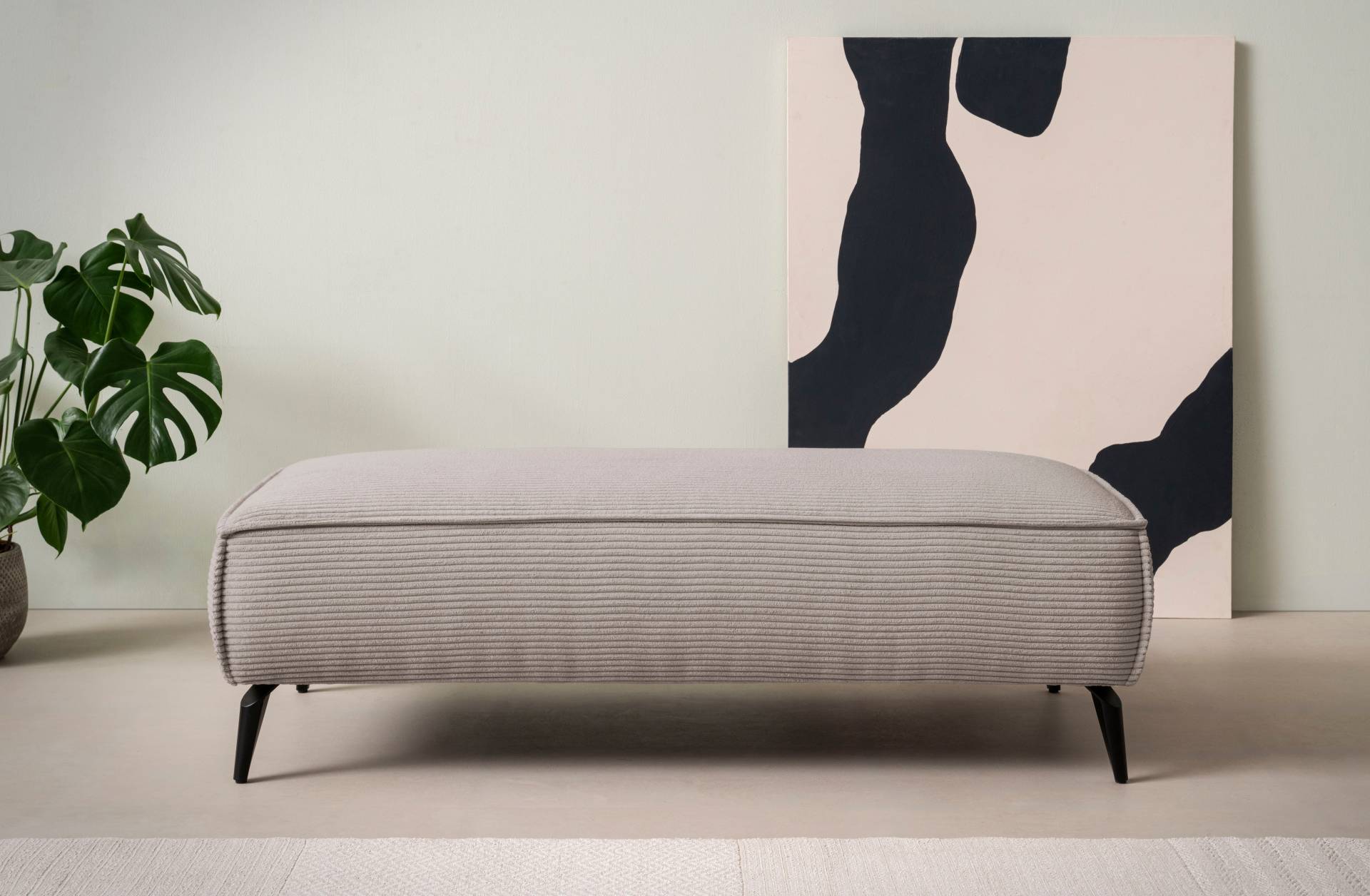 andas Hocker »TVINNU, mit Kedernaht in Cord«, zur Serie TVINNU, gemütlicher Sitzkomfort, rechteckig, schwarze Füsse andas Hocker »TVINNU, mit Kedernaht in Cord«, zur Serie TVINNU, gemütlicher Sitzkomfort, rechteckig, schwarze Füsse von andas