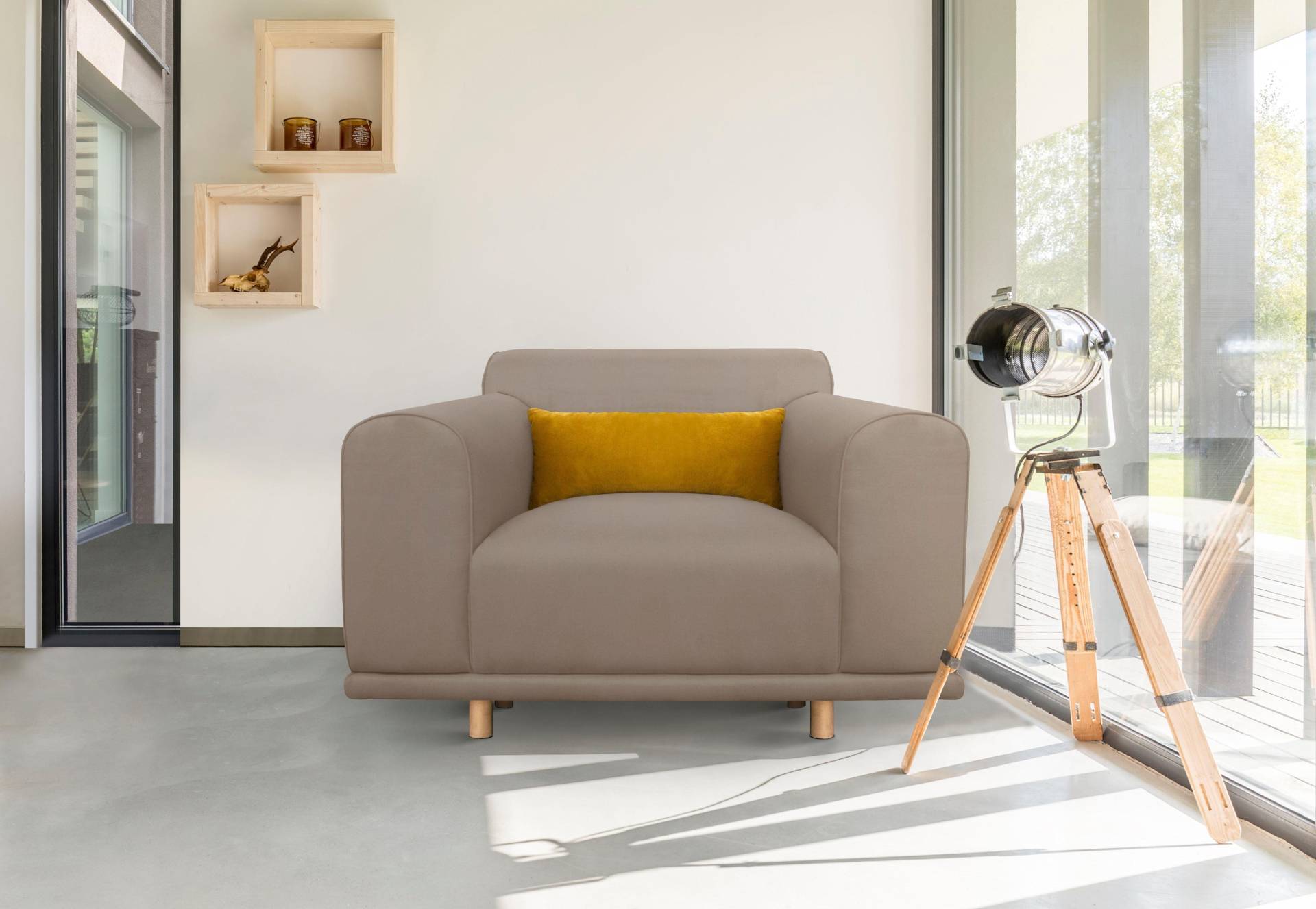 andas Loveseat »Maroon Sessel«, in skandinavischem Design, mit losem Kissen andas Loveseat »Maroon Sessel«, in skandinavischem Design, mit losem Kissen von andas