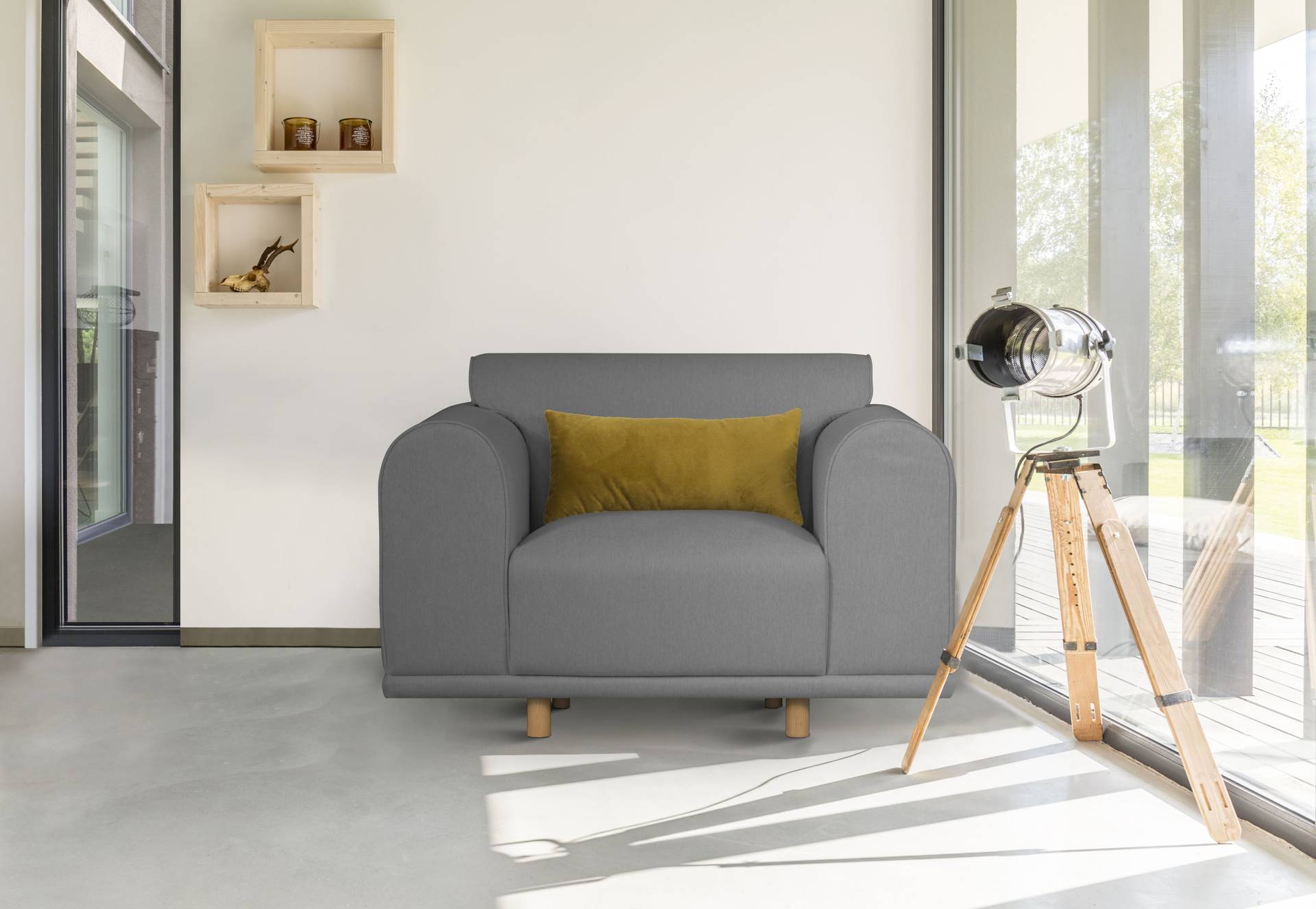 andas Loveseat »Maroon Sessel«, in skandinavischem Design, mit losem Kissen andas Loveseat »Maroon Sessel«, in skandinavischem Design, mit losem Kissen von andas