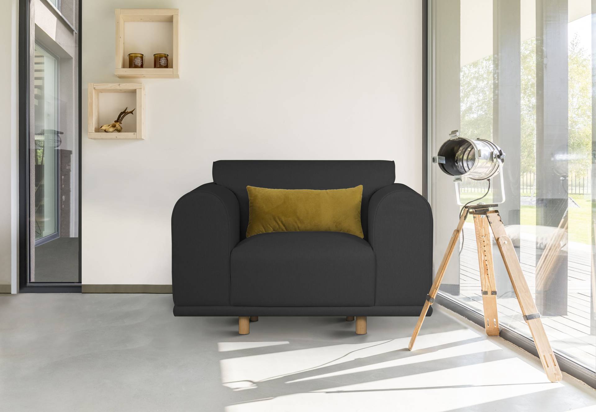 andas Loveseat »Maroon Sessel«, in skandinavischem Design, mit losem Kissen andas Loveseat »Maroon Sessel«, in skandinavischem Design, mit losem Kissen von andas