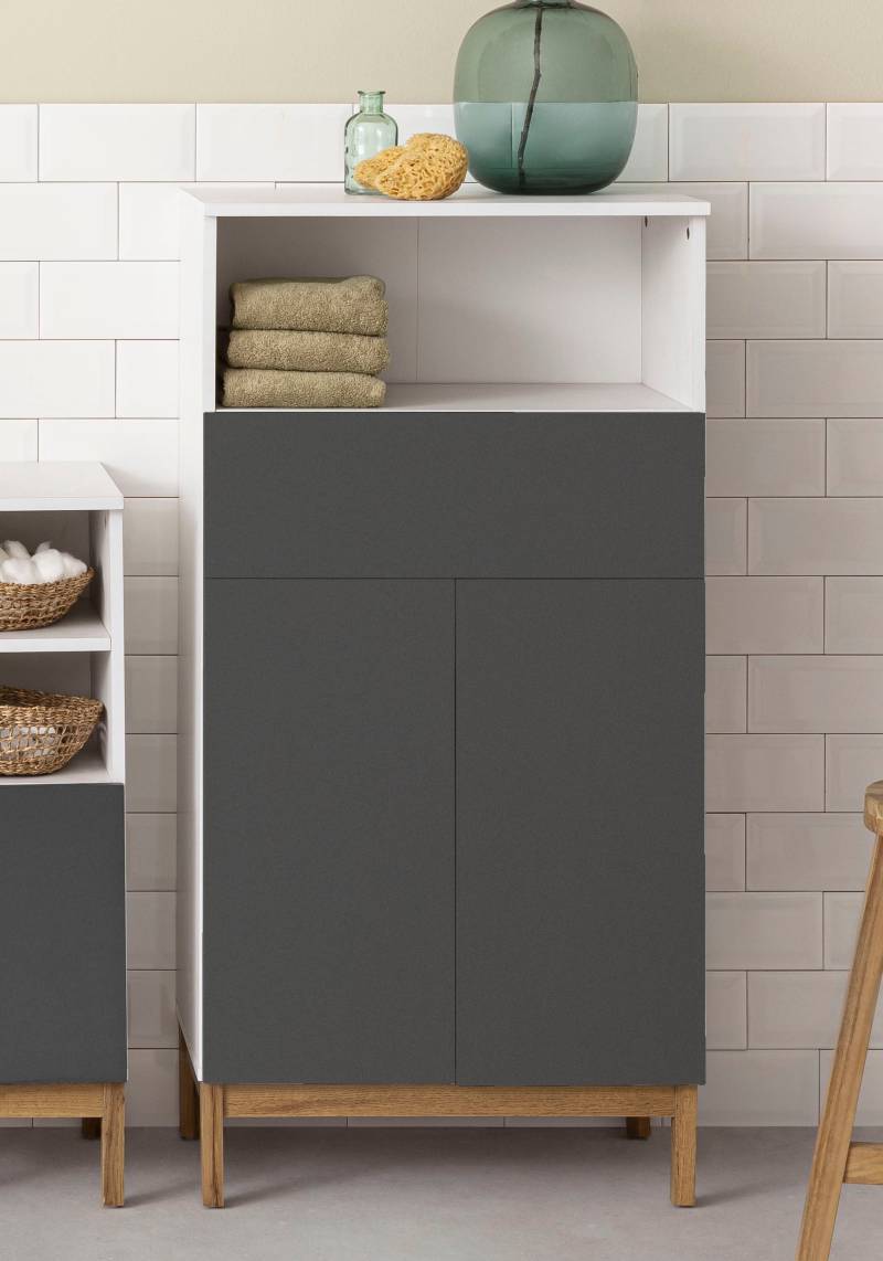 welltime Midischrank »Stian«, mit 2 Einlegeböden hinter den Türenpaar, Breite 60 cm, Höhe 120,5 cm von welltime