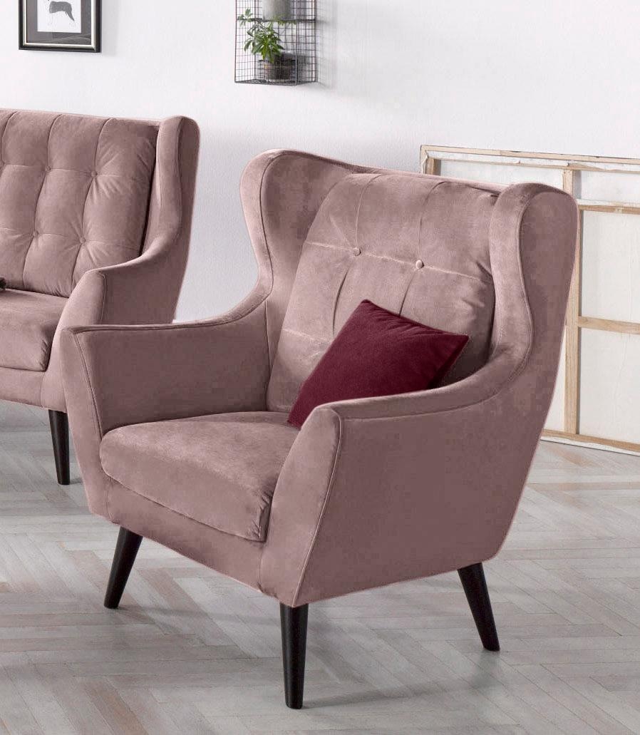 andas Ohrensessel »Hemmink, Sessel, Loungesessel«, mit Knopfheftung andas Ohrensessel »Hemmink, Sessel, Loungesessel«, mit Knopfheftung von andas