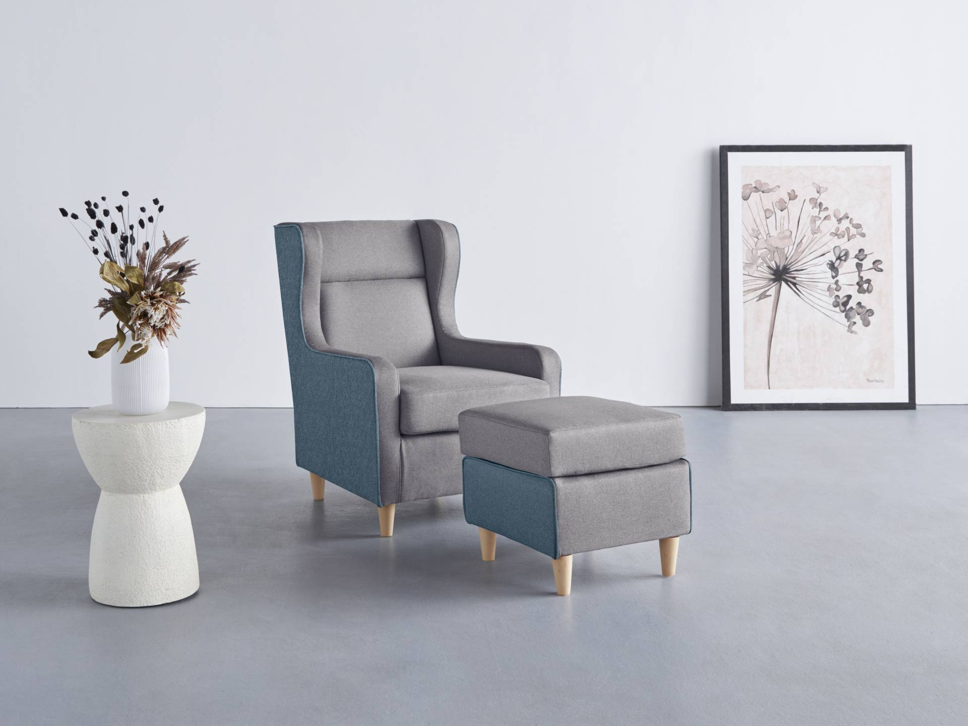 INOSIGN Ohrensessel »Thisted«, farblich abgesetzt - modern und frisch, B/T/H: 73/85/99 INOSIGN Ohrensessel »Thisted«, farblich abgesetzt - modern und frisch, B/T/H: 73/85/99 von INOSIGN
