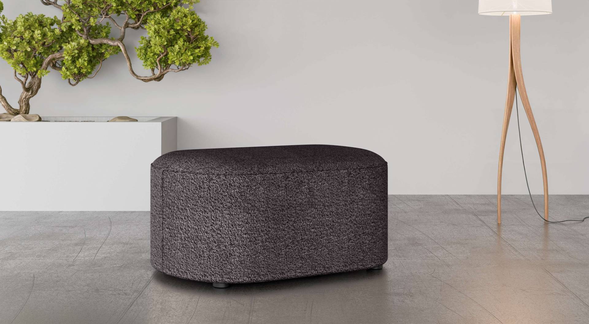 andas Polsterhocker »Polsterhocker Tvinne, mit Wellenunterfederung«, passend zum Ecksofa, auch in Bouclé, B/T/H: 90/50/44 cm andas Polsterhocker »Polsterhocker Tvinne, mit Wellenunterfederung«, passend zum Ecksofa, auch in Bouclé, B/T/H: 90/50/44 cm von andas