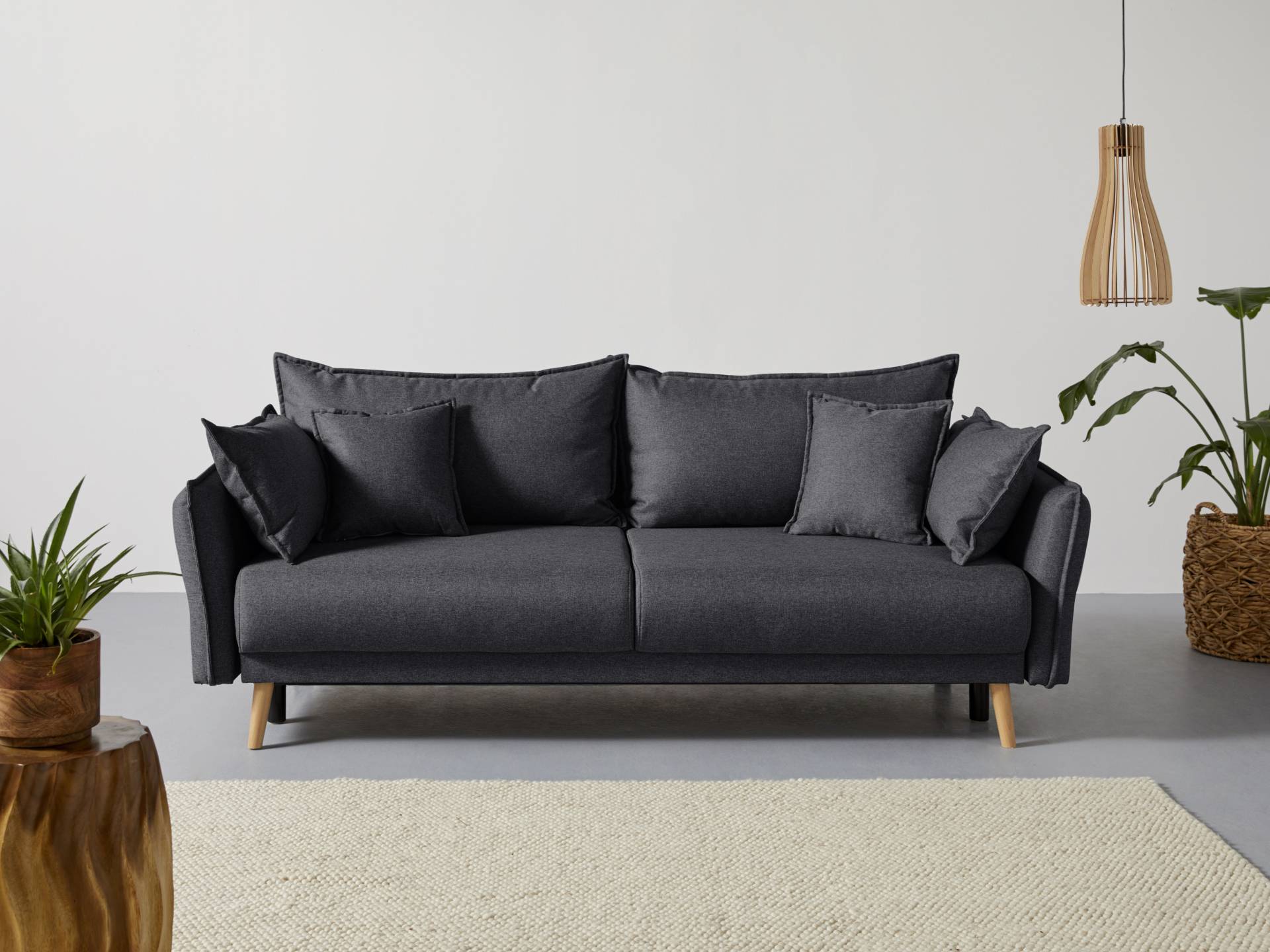 Home affaire Schlafsofa »Granbo«, incl. Bettfunktion und Bettkasten, Federkern-Polsterung, Seitentasche Home affaire Schlafsofa »Granbo«, incl. Bettfunktion und Bettkasten, Federkern-Polsterung, Seitentasche von home affaire