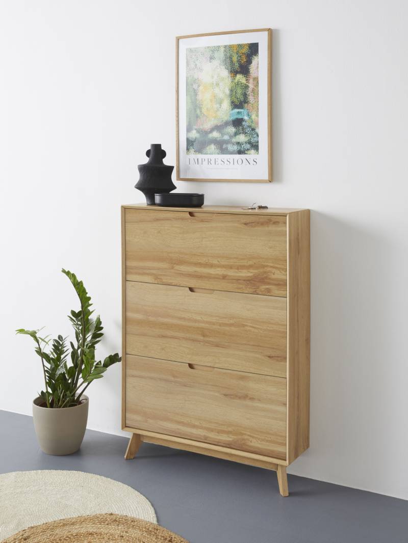 andas Schuhschrank »Pandrup«, mit 3 Klappen, ca. 8 Paar Schuhe pro Klappe, Höhe 125 cm von andas