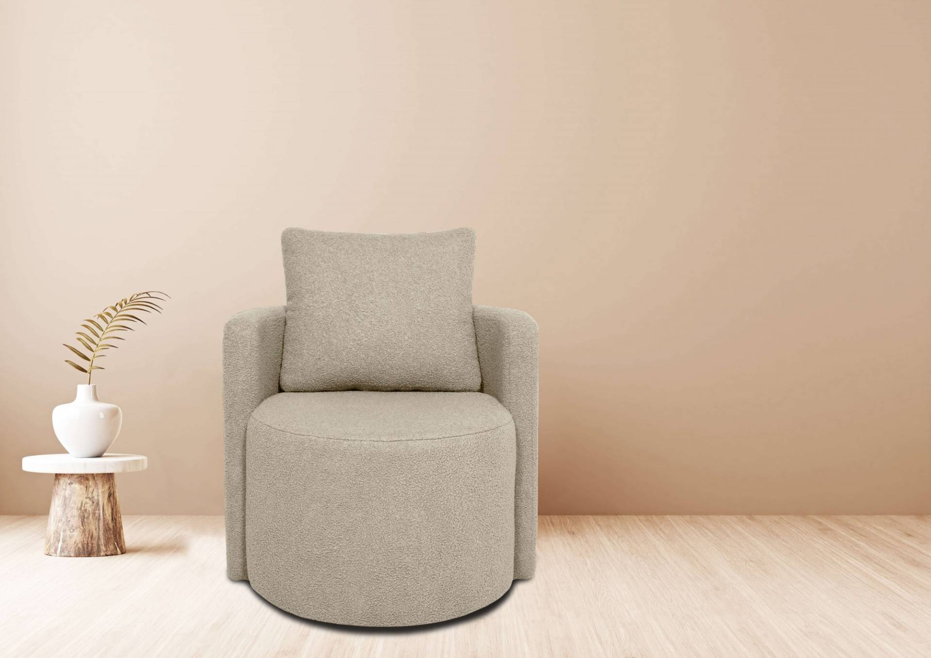 andas Sessel, mit wendbarem Rückenkissen, auch in recyceltem Stoff erhältlich andas Sessel, mit wendbarem Rückenkissen, auch in recyceltem Stoff erhältlich von andas