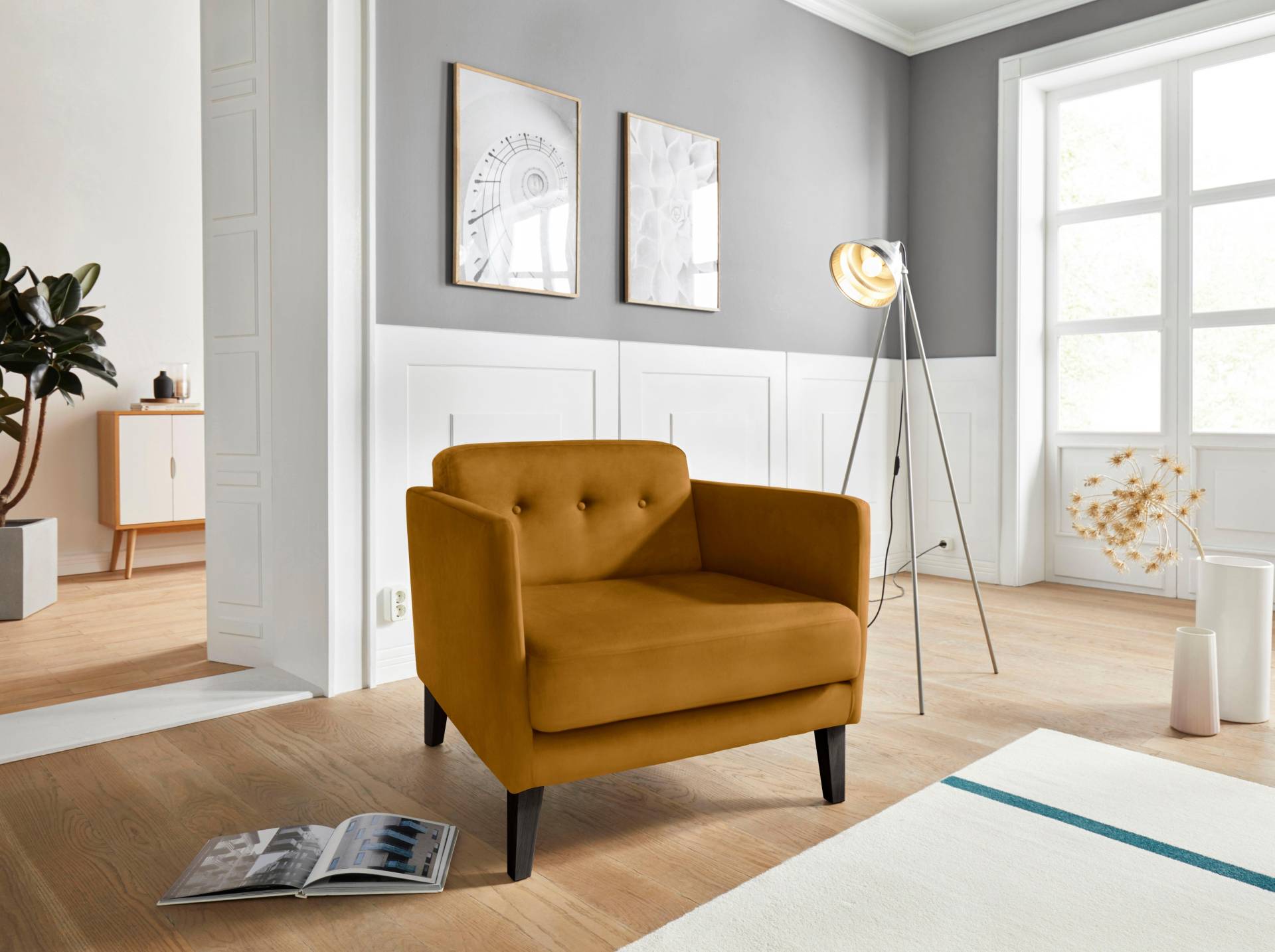 andas Sessel »Raadal«, in skandinavischer Optik, mit Knopfheftung, Design by Morten Georgsen andas Sessel »Raadal«, in skandinavischer Optik, mit Knopfheftung, Design by Morten Georgsen von andas