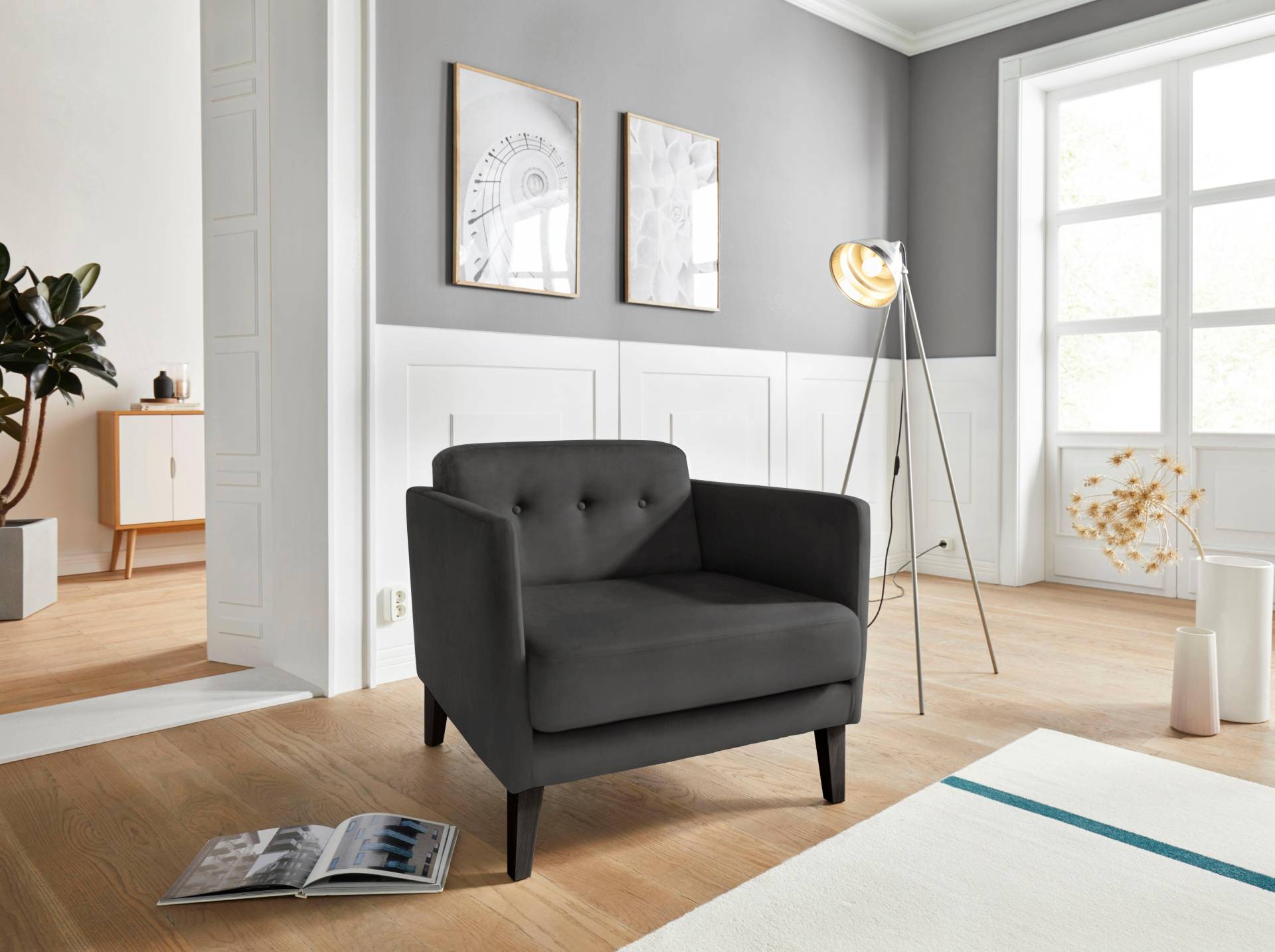 andas Sessel »Raadal«, in skandinavischer Optik, mit Knopfheftung, Design by Morten Georgsen andas Sessel »Raadal«, in skandinavischer Optik, mit Knopfheftung, Design by Morten Georgsen von andas