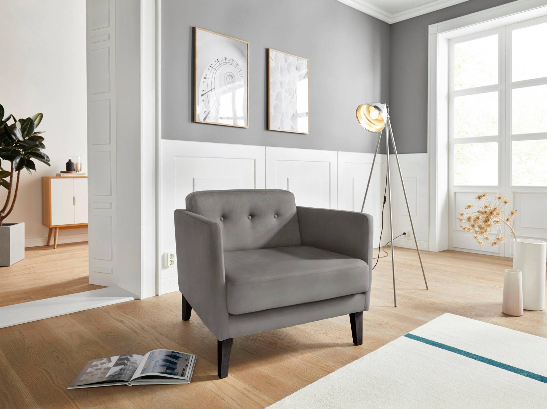 andas Sessel »Raadal«, in skandinavischer Optik, mit Knopfheftung, Design by Morten Georgsen andas Sessel »Raadal«, in skandinavischer Optik, mit Knopfheftung, Design by Morten Georgsen von andas