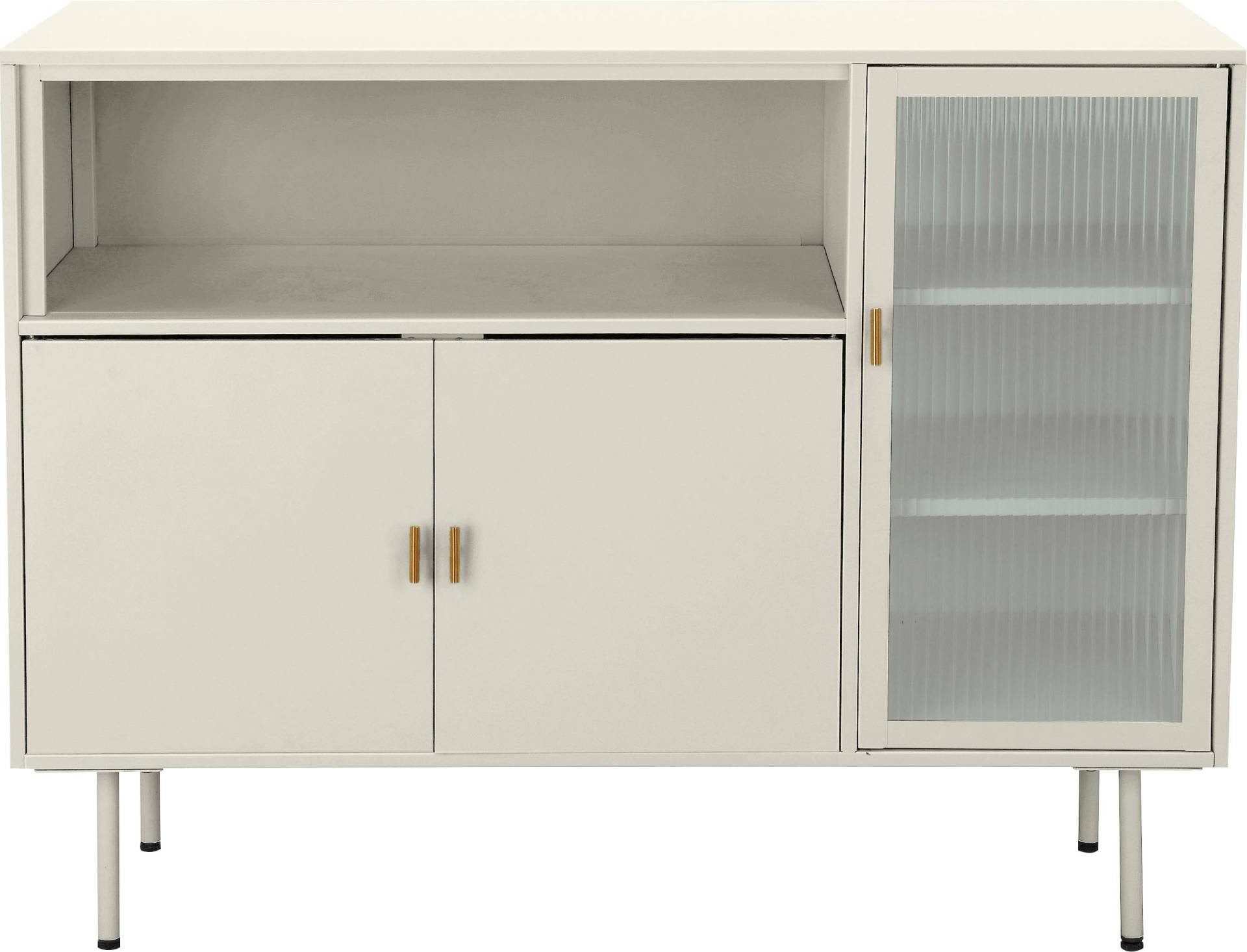 andas Sideboard »Aubres«, Pulverbeschichtet aus Metall, mit einer Glastür und Einlegeböden andas Sideboard »Aubres«, Pulverbeschichtet aus Metall, mit einer Glastür und Einlegeböden von andas