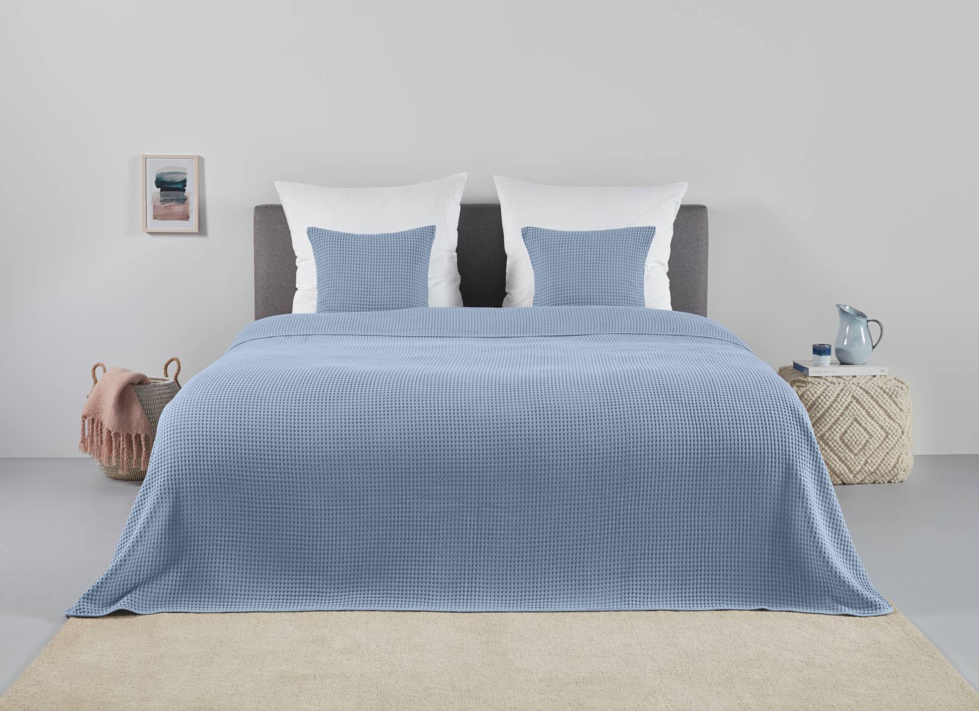 andas Tagesdecke »GRETA«, in Waffelpiqué Optik, viele Farben erhältlich, Decke ab 150x250 cm von andas