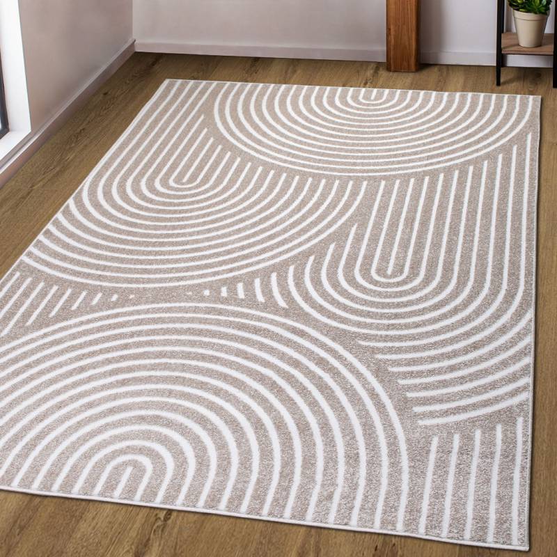andas Teppich »»Fadel««, rechteckig, 9 mm Höhe, 3D-Effekt, softer Kurzflor, pflegeleicht, leichter Glanz, Scandi-Look von My Home
