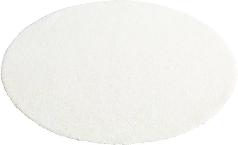 andas Teppich »Malik«, rund, 20 mm Höhe, extra weich, flach, Uni-Farben, einfarbig, pflegeleicht, elegant von andas