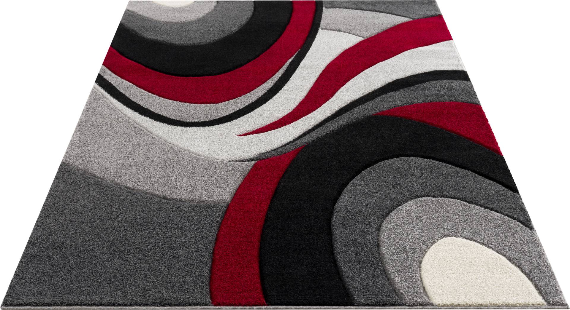andas Teppich »Neele«, rechteckig, 14 mm Höhe, Wellen-Design, mit handgearbeitetem Konturenschnitt, Wende-Teppich andas Teppich »Neele«, rechteckig, 14 mm Höhe, Wellen-Design, mit handgearbeitetem Konturenschnitt, Wende-Teppich von andas