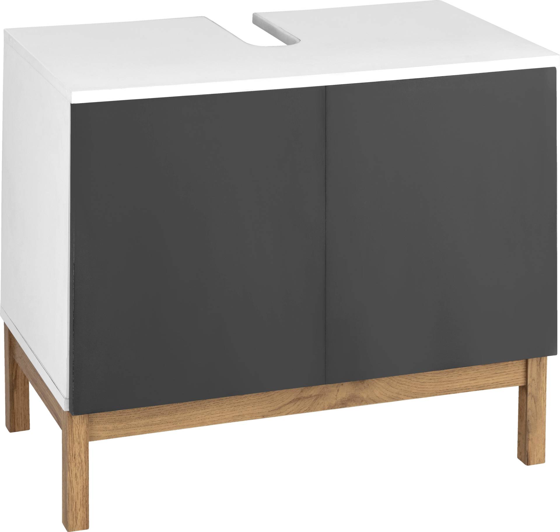 welltime Waschbeckenunterschrank »Stian«, mit 2 Türen und Siphonausschnitt, Breite 60 cm, Höhe 55,5 cm welltime Waschbeckenunterschrank »Stian«, mit 2 Türen und Siphonausschnitt, Breite 60 cm, Höhe 55,5 cm von welltime