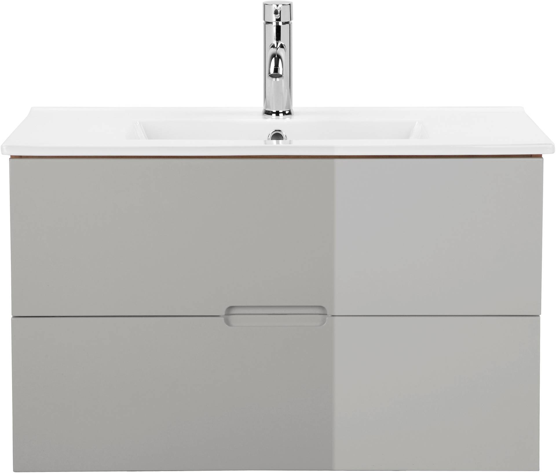 welltime Waschtisch »Lund Badezimmerschrank Unterschrank mit Becken«, Waschplatz mit Waschbecken und 2 Auszügen Breite 80 cm welltime Waschtisch »Lund Badezimmerschrank Unterschrank mit Becken«, Waschplatz mit Waschbecken und 2 Auszügen Breite 80 cm von welltime
