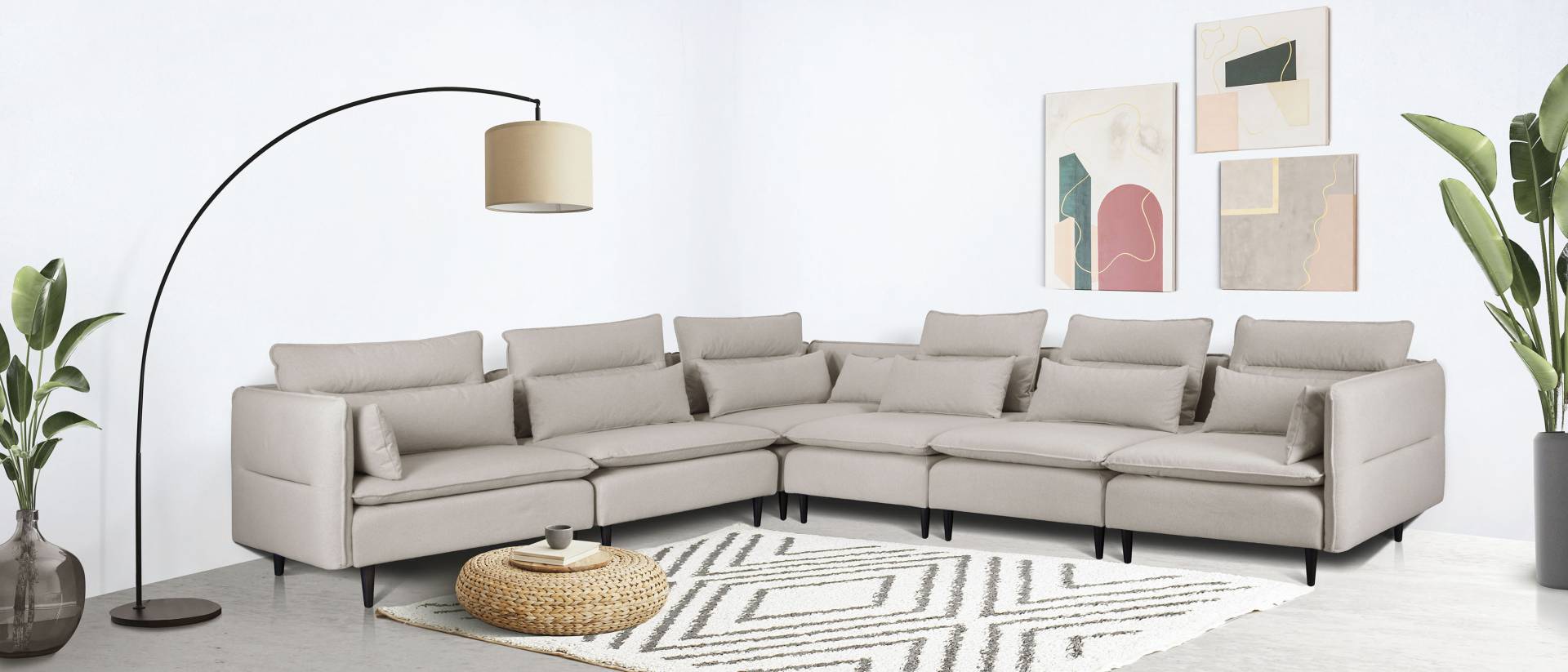 andas Ecksofa »ALVIK L-Form« von andas