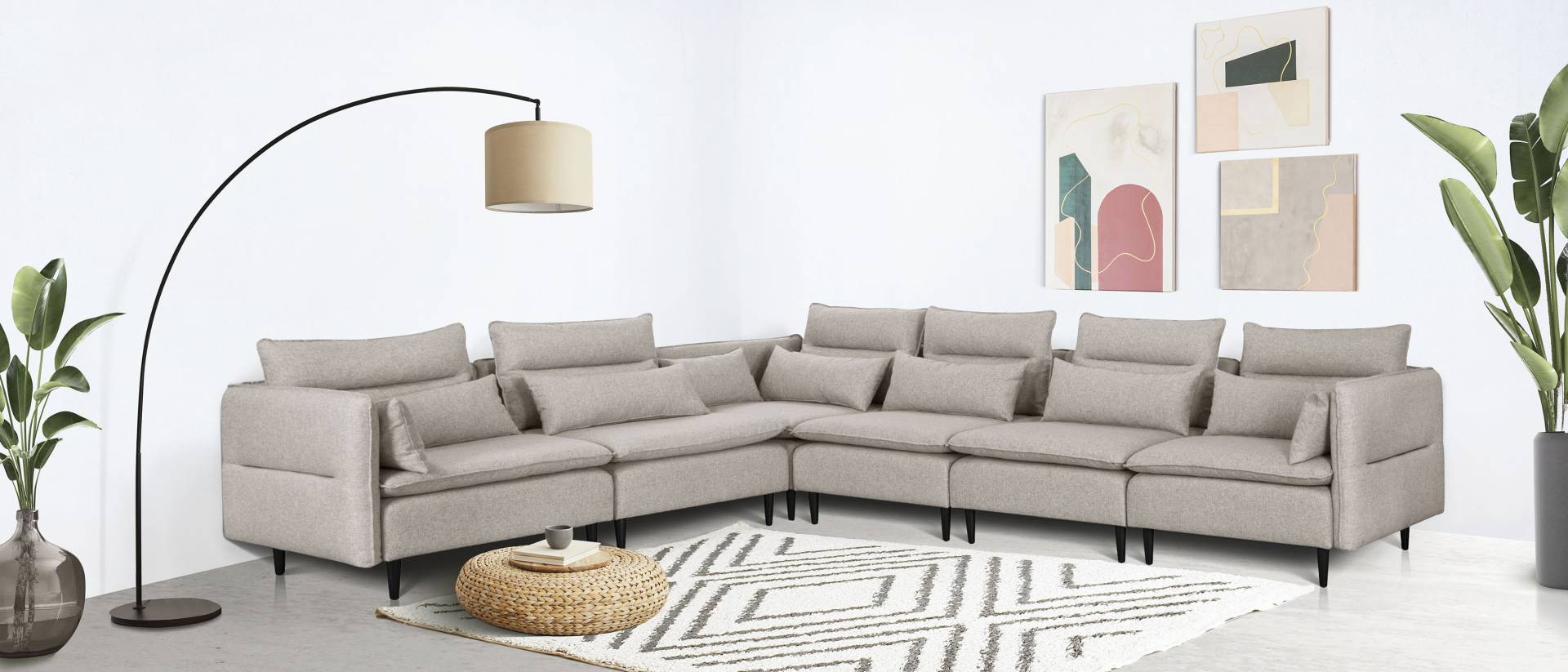 andas Ecksofa »ALVIK L-Form« von andas