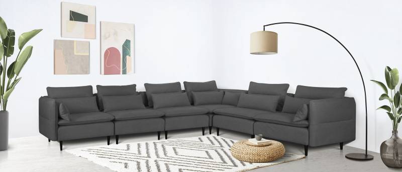 andas Ecksofa »ALVIK L-Form«, zusammengesetzt aus Modulen, erweiterbar mit Modulen der Serie von andas