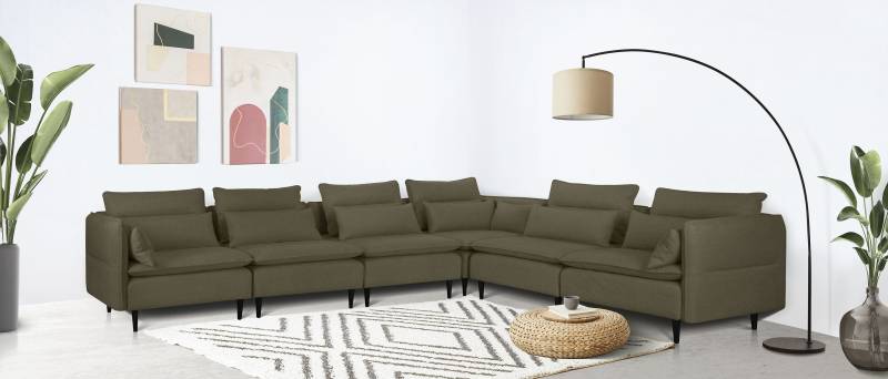 andas Ecksofa »ALVIK L-Form«, zusammengesetzt aus Modulen, erweiterbar mit Modulen der Serie von andas