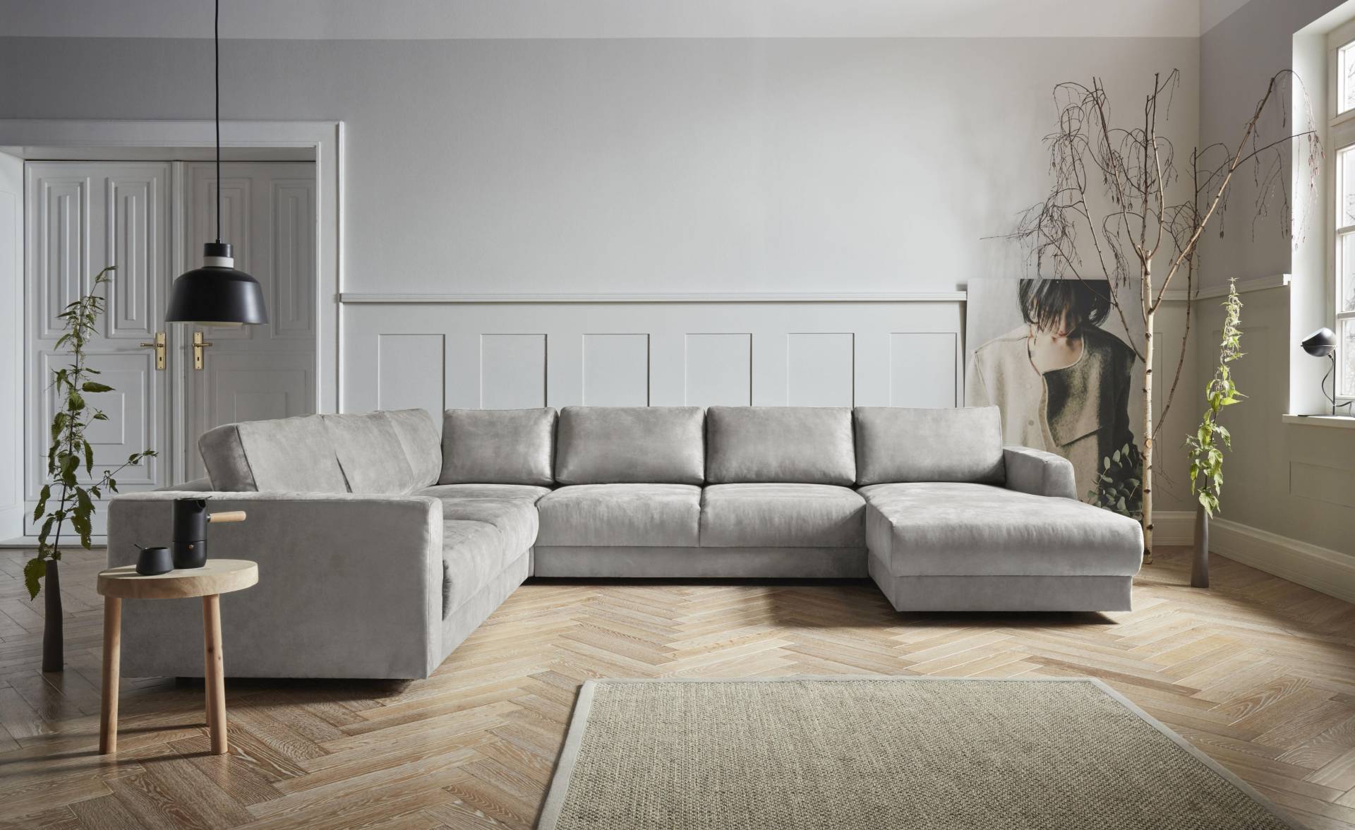 andas Wohnlandschaft »Hobro U-Form«, in 3 Bezugsqualitäten in vielen Farben, Design by Morten Georgsen von andas