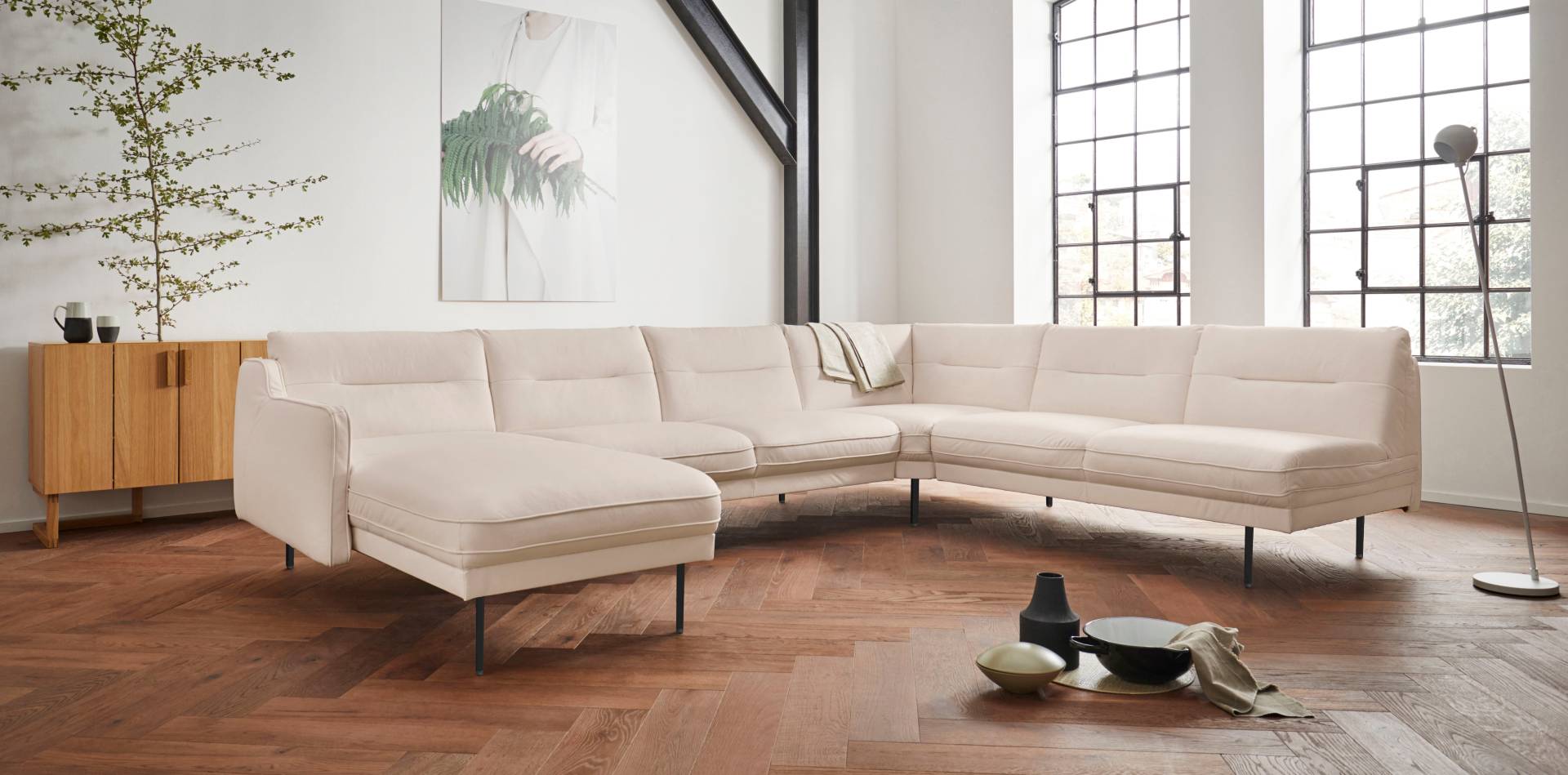 andas Wohnlandschaft »Nordfyn U-Form«, edles Design in 3 Bezugsqualitäten, Design by Morten Georgsen andas Wohnlandschaft »Nordfyn U-Form«, edles Design in 3 Bezugsqualitäten, Design by Morten Georgsen von andas