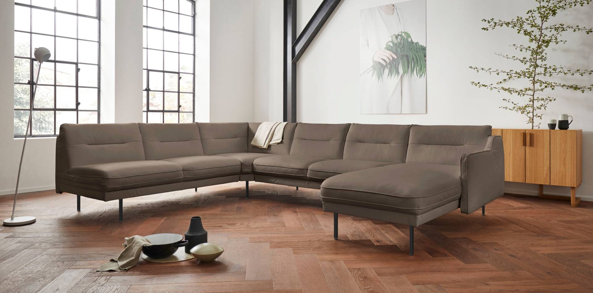 andas Wohnlandschaft »Nordfyn U-Form«, edles Design in 3 Bezugsqualitäten, Design by Morten Georgsen andas Wohnlandschaft »Nordfyn U-Form«, edles Design in 3 Bezugsqualitäten, Design by Morten Georgsen von andas