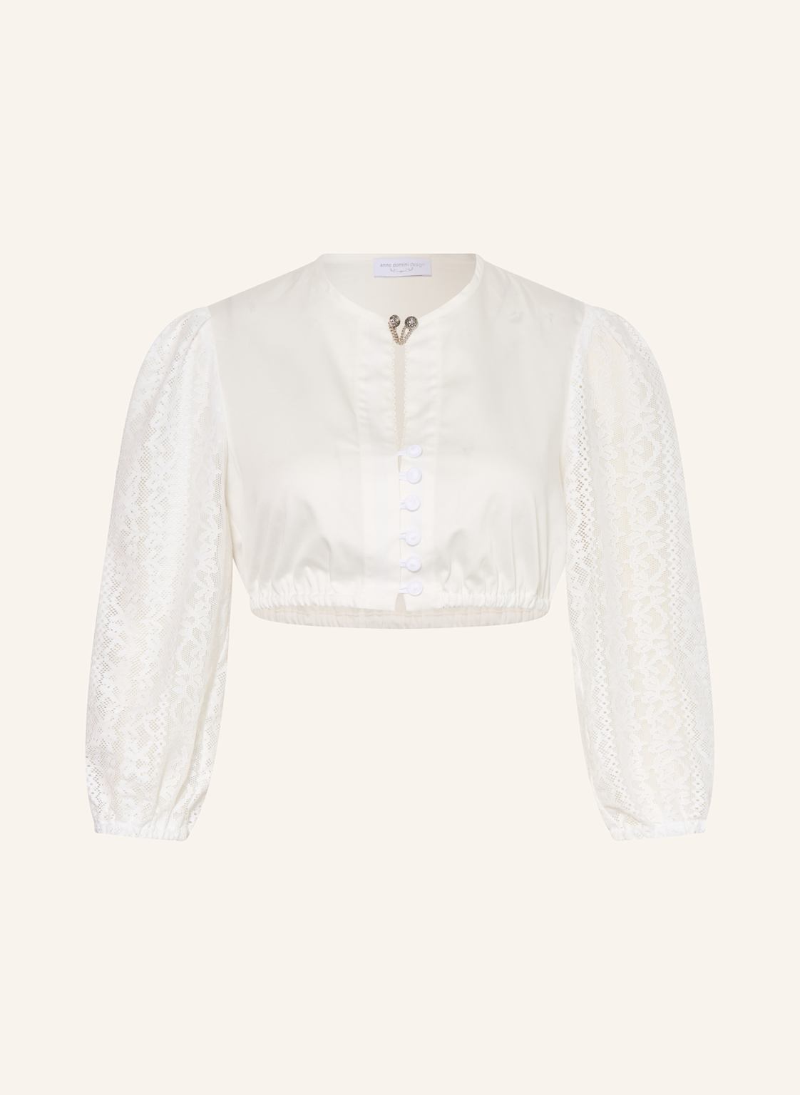 Anno Domini Dirndlbluse Caro Mit 3/4-Arm weiss von anno domini