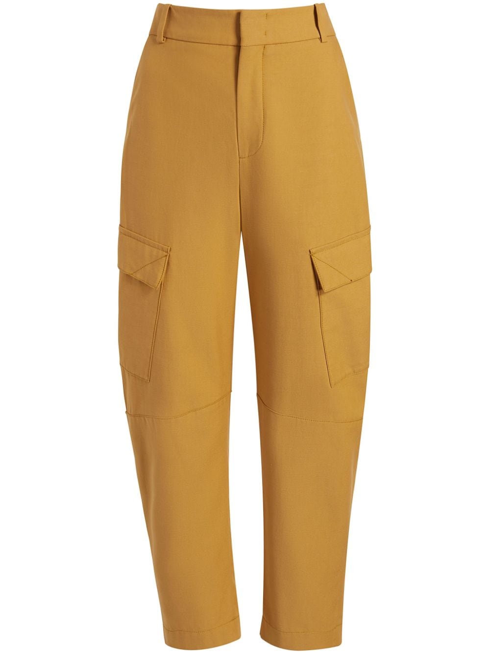 Another Tomorrow Curved cargo trousers - Yellow von Another Tomorrow